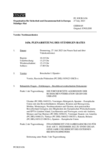 Journal der 1436. Plenarsitzung des Ständigen Rates 