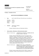 Journal de la 1432ème séance plénière du Conseil