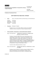 Diario de la 1429ª Sesión plenaria del Consejo Permanente 