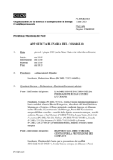 Giornale della 1425a Seduta plenaria del Consiglio permanente