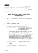 Giornale della 1426a Seduta speciale del Consiglio permanente