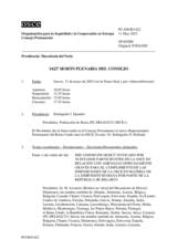 Diario de la 1422ª Sesión plenaria del Consejo Permanente 