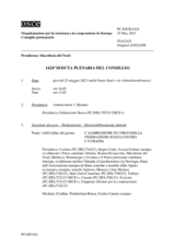 Giornale della 1424a Seduta plenaria del Consiglio permanente