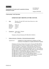 Journal of the 1419th Plenary Meeting of the Permanent Council