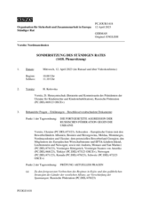 Journal der 1418. Sondersitzung des Ständigen Rates