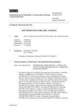 Diario de la 1415ª Sesión plenaria del Consejo Permanente