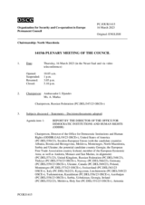 Journal of the 1415th Plenary Meeting of the Permanent Council