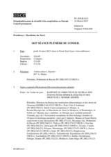 Journal de la 1415ème séance plénière du Conseil