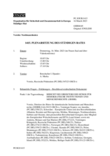 Journal der 1415. Plenarsitzung des Ständigen Rates 