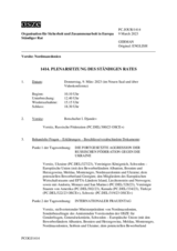 Journal der 1414. Plenarsitzung des Ständigen Rates 