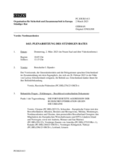Journal der 1413. Plenarsitzung des Ständigen Rates 