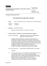 Diario de la 1409ª Sesión plenaria del Consejo Permanente
