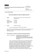 Journal der 1410. Plenarsitzung des Ständigen 