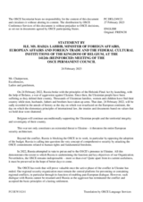 Statement by the Delegation of Belgium on the Russian Federation’s ongoing aggression against Ukraine