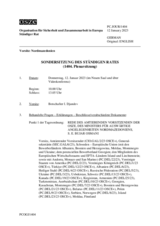 Journal der 1404. Sondersitzung des Ständigen Rates