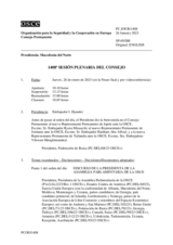 Diario de la 1408ª Sesión plenaria del Consejo Permanente