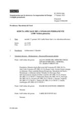 Giornale della 1406a Seduta speciale del Consiglio permanente