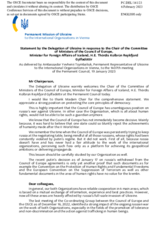 Statement by the Delegation of Ukraine in response to the address by the Chair of the Committee of Ministers of the Council of Europe, Minister for Foreign Affairs of Iceland, H.E. Ms. Thórdís Kolbrún Reykfjörd Gylfadóttir