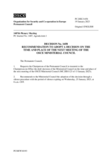 Permanent Council Decision No. 1458