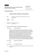 Journal of the 1053rd Plenary Meeting of the Forum for Security Co-operation
