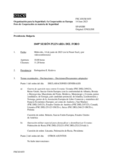 Diario de la 1049ª Sesión plenaria del Foro de Cooperación en materia de Seguridad