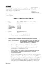 Journal der 1048. Plenarsitzung des Forums