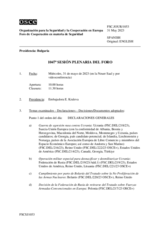 Diario de la 1047ª Sesión plenaria del Foro de Cooperación en materia de Seguridad
