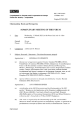 Journal of the 1039th Plenary Meeting of the Forum for Security Co-operation