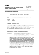 Journal of the 1032nd Plenary Meeting of the Forum for Security Co-operation