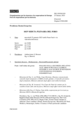 Giornale della 1033a Seduta plenaria del Foro di cooperazione per la sicurezza