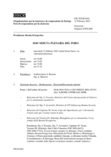 Giornale della 1036a Seduta plenaria del Foro di cooperazione per la sicurezza