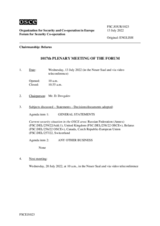 Journal of the 1017th Plenary Meeting of the Forum for Security Co-operation