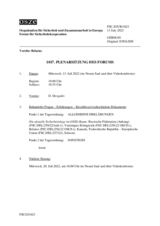 Journal der 1017. Plenarsitzung des Forums