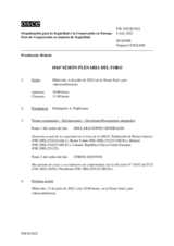 Diario de la 1016ª Sesión plenaria del Foro de Cooperación en materia de Seguridad