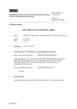 Giornale della 1017a Seduta plenaria del Foro di cooperazione per la sicurezza