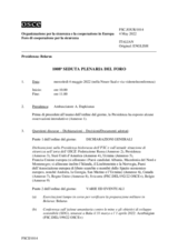 Giornale della 1008a Seduta plenaria del Foro di cooperazione per la sicurezza