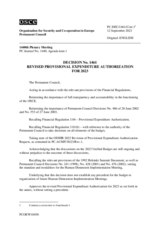 Permanent Council Decision No. 1461