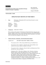 Journal of the 1055th Plenary Meeting of the Forum for Security Co-operation