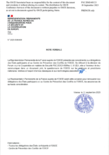 Response by the Delegation of France to the Questionnaire on Participating States’ Policy and/or National Practices and Procedures for the Export of Conventional Arms and Related Technology Response by the Delegation of France to the Questionnaire on Participating States’ Policy and/or National Practices and Procedures for the Export of Conventional Arms and Related Technology