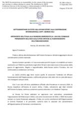 Sottosegretario di stato agli affari esteri e alla cooperazione internazionale, Dott. Giorgio Silli
