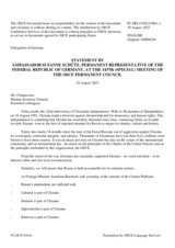 Statement by the Delegation of Germany on the Russian Federation’s ongoing aggression against Ukraine