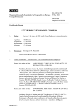 Diario de la 1372ª Sesión plenaria del Consejo Permanente