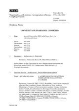 Giornale della 1398a Seduta plenaria del Consiglio permanente