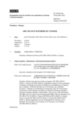 Journal de la 1401ème séance plénière du Conseil