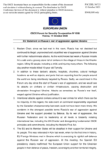 Statement by the Spanish EU Presidency on the Russian war of aggression against Ukraine