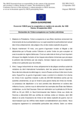 Déclaration de l’Union européenne sur l’action anti-mines