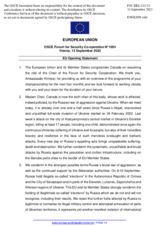 Statement by the Spanish EU Presidency in response to the opening statement by the Honourable Bill Blair, Minister of National Defence of Canada