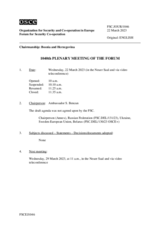 Journal of the 1040th Plenary Meeting of the Forum for Security Co-operation