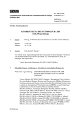 Journal der 1446. Sondersitzung des Ständigen Rates