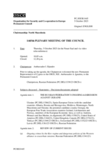 Journal of the 1445th Plenary Meeting of the Permanent Council